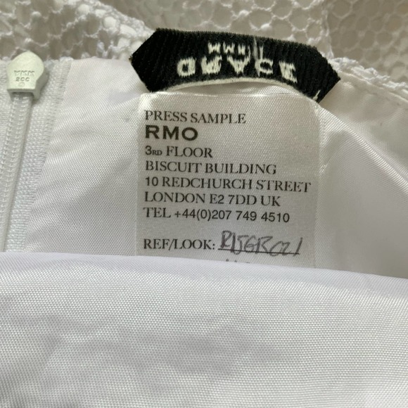 GRACE MMXIII White Open Lace Off Shoulder Bridal Dress sz XS NWOT - Picture 7 of 7